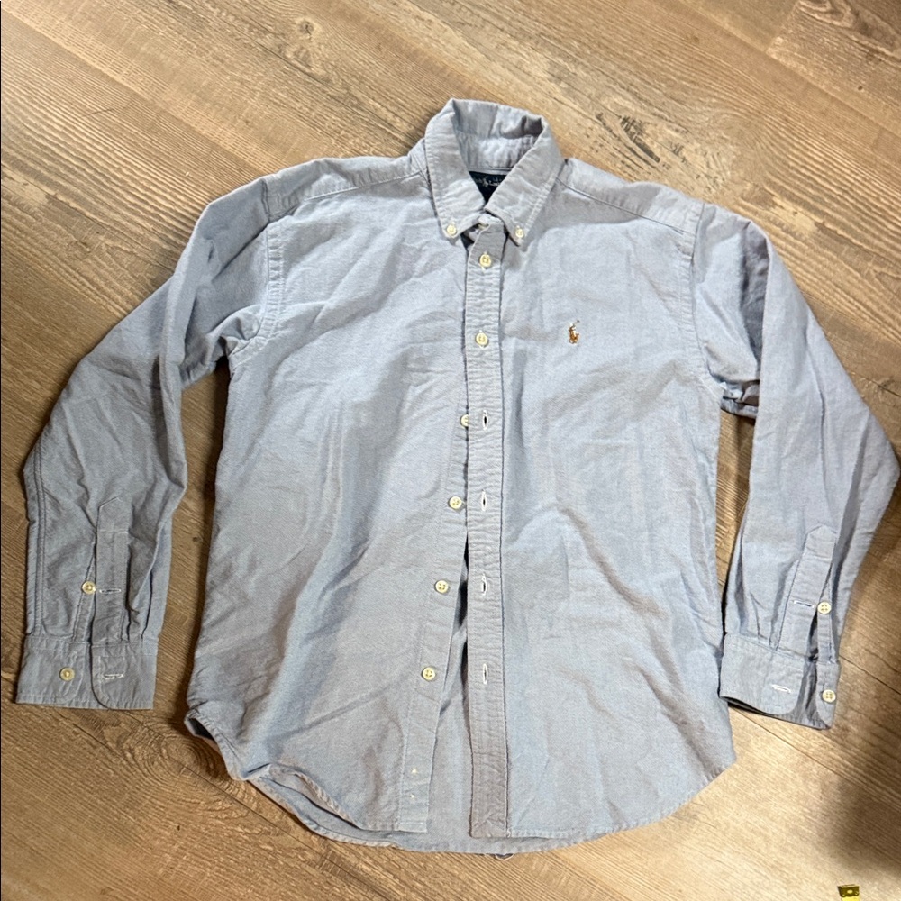 Ralph Lauren Kids Light Blue ClassicButton-Down Oxford Shirt